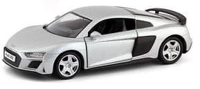 Audi R8 Coupe - silver - skala  1:32-35