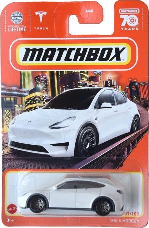 Tesla Model Y vit - Matchbox 1:64