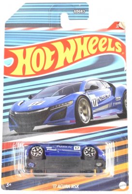 Honda Acura NSX 2017 blå wm - Hot Wheels 1:64