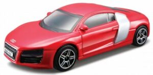Audi R8 2009 -röd - skala 1:43