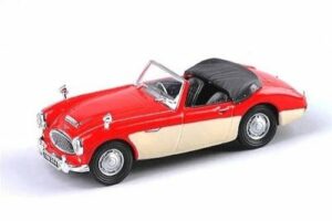 Austin Healey 100/6 röd/vit - skala 1:43