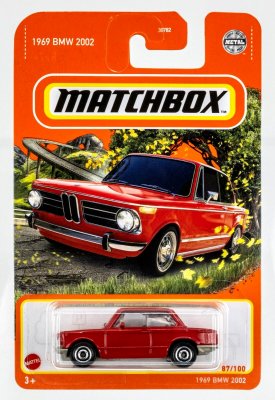 BMW 2002 1969 röd - Matchbox 1:64