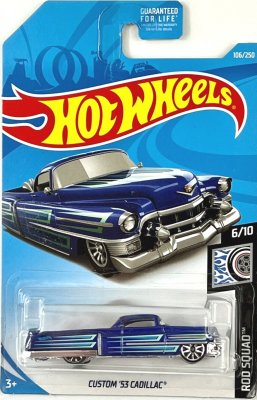 Cadillac 1953 custom blå - Hot Wheels 1:64