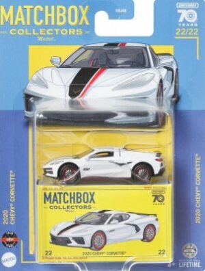 Chevrolet Corvette 2020 vit - Matchbox 1:64
