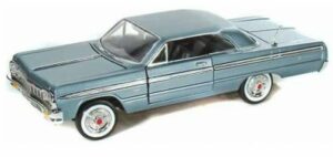 Chevrolet Impala 1964 blå - skala 1:24
