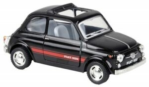 Fiat 500 svart - skala 1:24