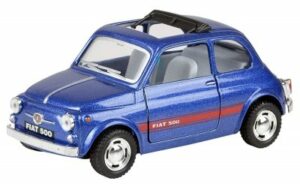 Fiat 500 blå - skala 1:24