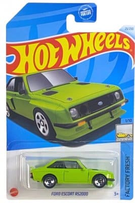 Ford Escort RS2000 lime - Hot Wheels 1:64