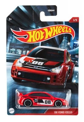 Ford Focus 2008 röd - Hot Wheels 1:64