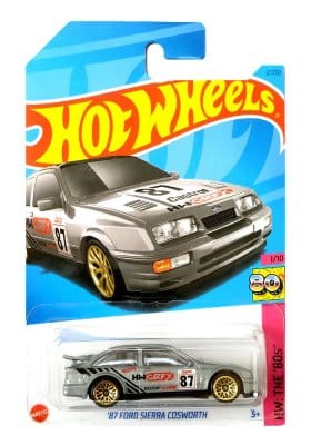 Ford Sierra Cosworth 1987 silver - Hot Wheels 1:64