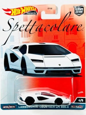 Lamborghini Countach LPI 800-4 vit- Hot Wheels 1:64
