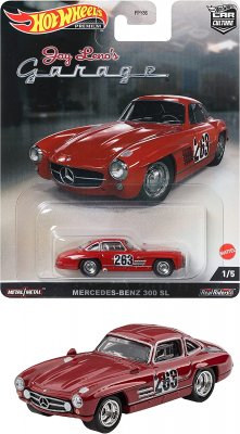 Mercedes Benz 300 SL röd - Hot Wheels 1:64