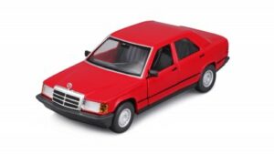Mercedes Benz 190E 1987 röd - skala 1:24