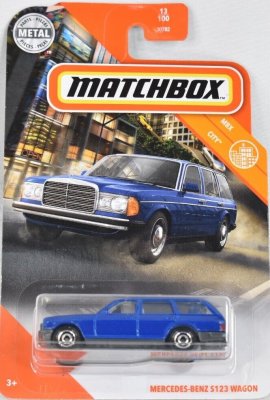 Mercedes Benz S123 Wagon blå - Matchbox 1:64
