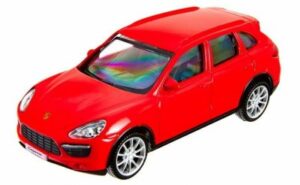 Porsche Cayenne Turbo röd - skala 1:43