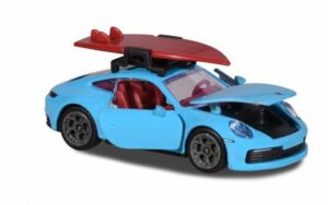 Porsche 911 Carrera S surfboard, blå - Majorette 7,5 cm