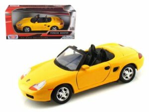 Porsche Boxster Cab 2010 gul - Skala 1:24