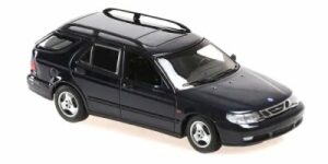 Saab 9-5 Kombi 1999 mörkblå - skala 1:43
