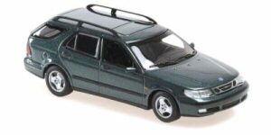 Saab 9-5 Kombi 1999 mörkgrön - skala 1:43