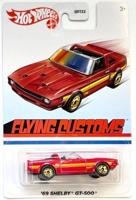 Shelby GT-500 1969 röd (Flying Customs) - Hot Wheels