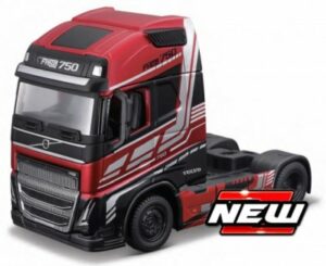 Volvo FH16 Globetrotter 750XXL röd - skala 1:43