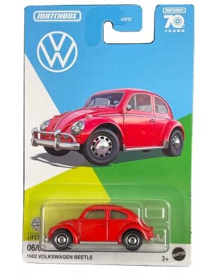VW Beetle/Bubbla 1962 röd (WM exkl) - Matchbox 1:64