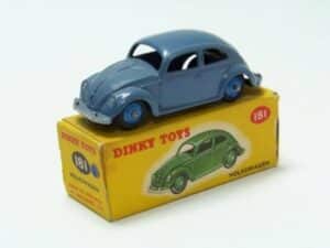 VW Beetle blå/grå - skala 1:43