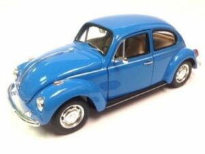 VW Beetle classic 1959 - blå - skala 1:24