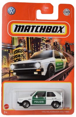 VW Golf Mk 1 1976 Polizei - Matchbox 1:64