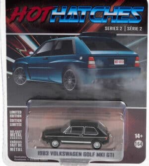 VW Golf Mk1 1983 GTI svart - Greenlight 1:64