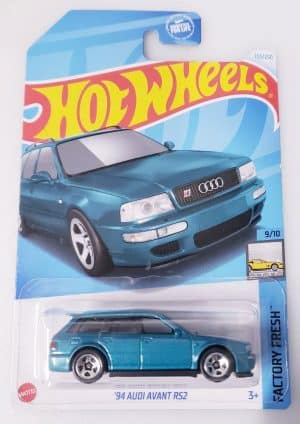 Audi RS 2 Avant 1994 blå/grön - Hot Wheels 1:64