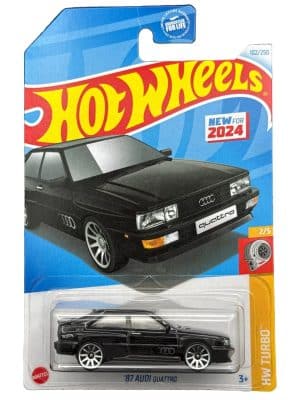Audi Quattro 1987 svart - Hot Wheels 1:64