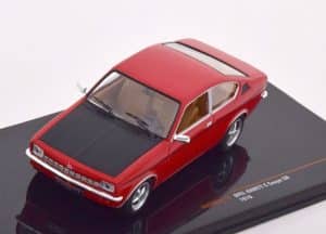 Opel Kadett C Coupe SR 1976 röd - skala 1:43