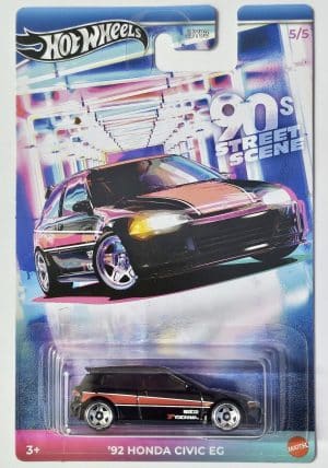 Honda Civic EG 1992 90s Street Scene - Hot Wheels 1:64