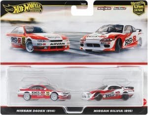 2-pack Nissan 240SX, Nissan Silvia S15 - Hot Wheels 1:64
