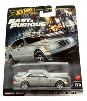 Mercedes Benz 500 SEL silver F&F - Hot Wheels 1:64