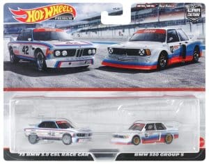 2-pack BMW 3.0 CSL racecar & BMW 320 Group 5 - Hot Wheels 1:64