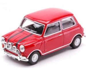 Mini Cooper röd - skala 1:43